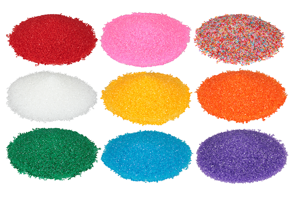 Colored Crystals Sugars